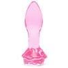 Lovehoney Full Bloom Rose Sensual Glass Butt Plug