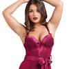 Lovehoney Moonlight Wine Plunge Basque Set