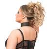 Lovehoney Plus Size Rendezvous Black Studded Fishnet Basque Set