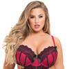 Lovehoney Plus Size Boudoir Belle Cherry Cut-Out Chemise Set