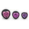Luxe Jewelled Butt Plug Set with Rainbow Crystal (3 Piece)