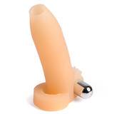 Real Feel Vibrating Penis Girth Enhancer with Ball Loop