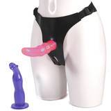 Double Tip Unisex Strap-On Harness Kit with 2 Dildos