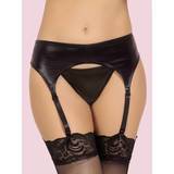 Seven 'til Midnight Wet Look Suspender Belt with Adjustable Straps