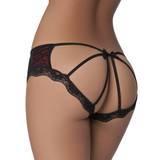 Oh La La Cheri Red and Black Cage-Back Knickers