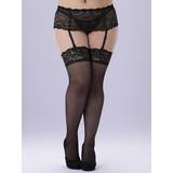 Lovehoney Plus Size Sheer Lace Top Thigh High Stockings