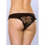 Lovehoney Crotchless Cut-Out Black Lace Back Panties