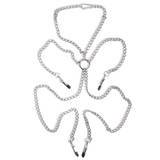 Metal Chain Harness with Nipple and Labia Clamps