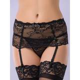 Lovehoney Love Me Lace Deep Suspender Belt Black