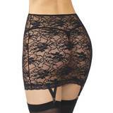 Coquette Plus Size Stretch Lace Skirt With Suspenders