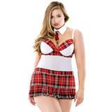 Fantasy Curve Plus Size Underwired And Padded Schoolgirl Set
