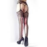 Cottelli Corset Back Crotchless Suspender Tights