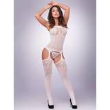 Lovehoney White Fishnet and Lace Bodystocking