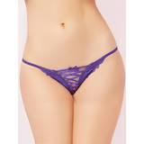 Seven 'til Midnight Purple Lace Up G-String