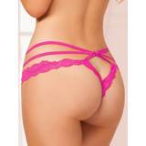 Seven 'til Midnight Crotchless Pink Lace and Mesh Cage Briefs
