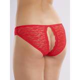 Lovehoney Red Lace Open Back Briefs