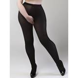 Miss Naughty Plus Size Crotchless 100 Denier Blackout Opaque Pantyhose
