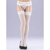 Lovehoney White Fishnet Lace Top Thigh High Stockings