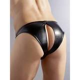 Svenjoyment Faux Leather Open Back Briefs