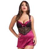 Lovehoney Moonlight Black Plunge Babydoll Set