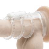 Fantasy X-Tensions Vibrating Triple Cock Ring Penis Sleeve