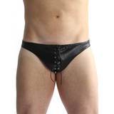 Classified Men’s Lace-Up Faux Leather Thong