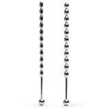 SINNER Stainless Steel Ribbed Urethral Sound Set (2 Piece)