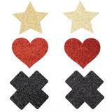 Sparkly Nipple Pasties (3 Pairs)