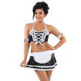 Classified Wet Look French Maid Set