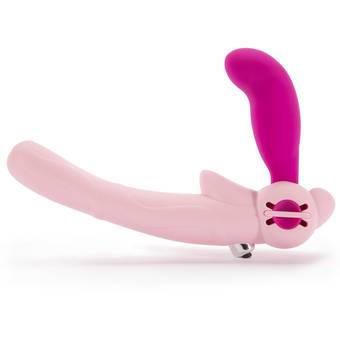 Lovehoney Double Delight Vibrating Double Strap-On