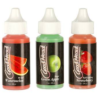 Doc Johnson Good Head Flavoured Lube Tingle Drops (3 x 28ml Pack)