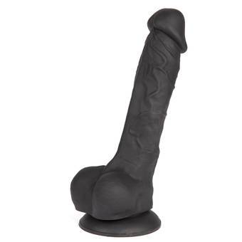 Lovehoney Lifelike Silicone 8 Inch Black Dildo with Suction Cup