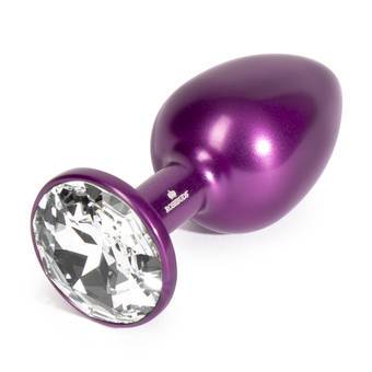 Julian Snelling Rosebud Analplug Mittel aus Aluminium mit Kristall