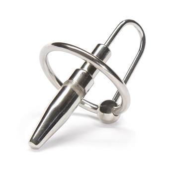 DOMINIX Deluxe Penis Plug with Glans Ring