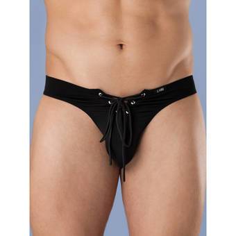 LHM Tanga aus Mikrofaser mit Schnürung