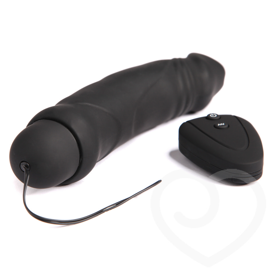 Master Series 10 Speed Remote Control Vibrating Silicone Dildo Master Series 10 Speed Remote Control Vibrating Silicone Dildo
