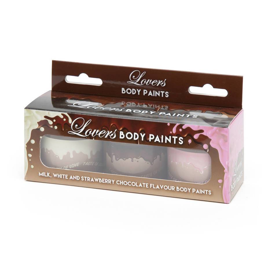 Chocolate Body Paints (3 x 60g) Lovehoney UK