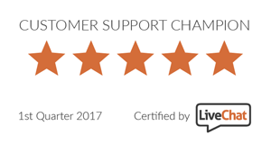 Award winning customer service