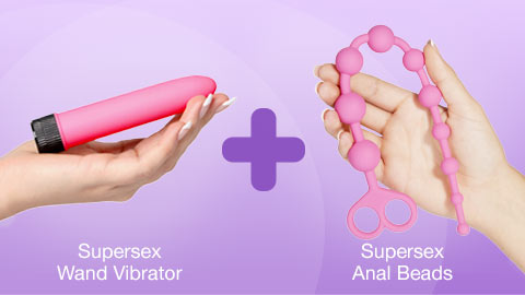 Vibrator plus anal beads