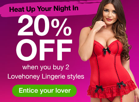 20% off when you buy 2 Lovehoney Lingerie
