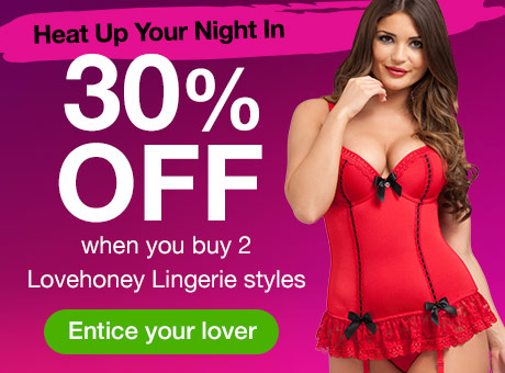 30% off when you buy 2 Lovehoney Lingerie Styles