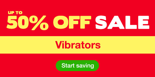 Up to 50% off sale on vibrators