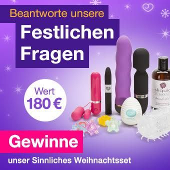 Lovehoney festliche Fragen Gewinnspiel